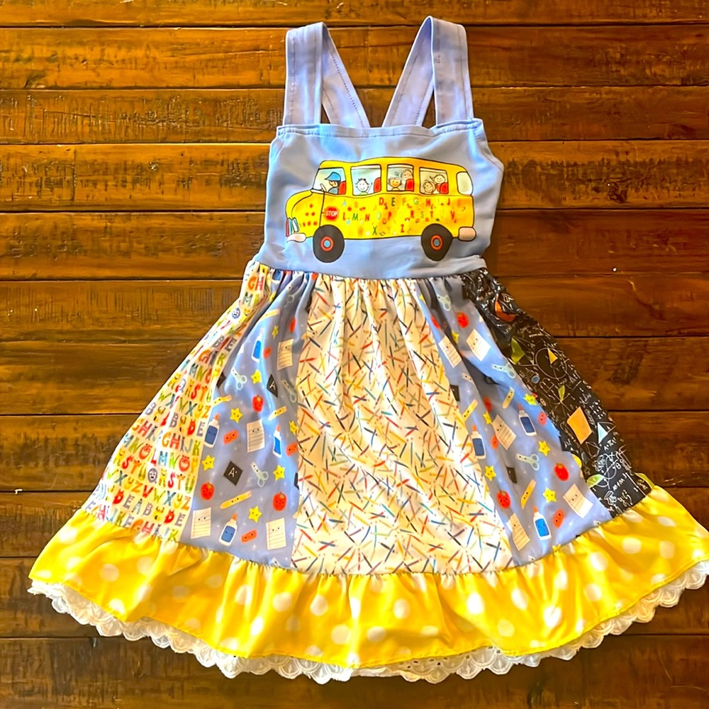 School Bus Eyelit Dress